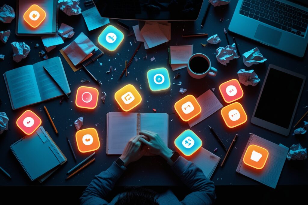 Essential free AI tools for students on workspace
